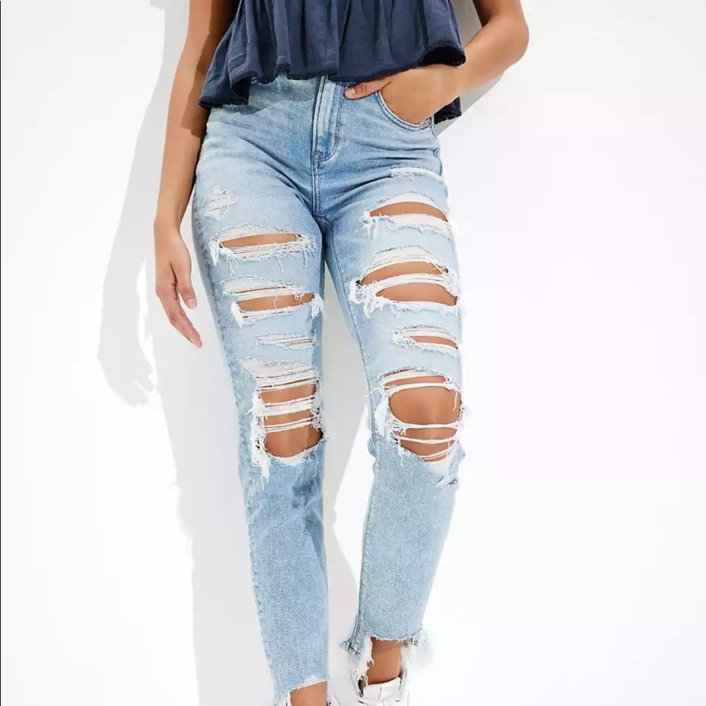 American eagle mom jeans